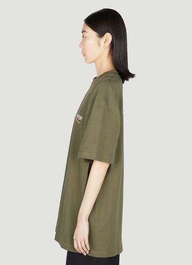 Logo Print T-Shirt Balenciaga Logo Print T-Shirt Green bal0251030