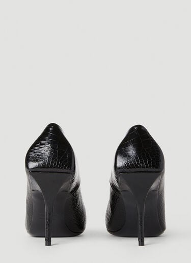 Balenciaga 로고 플라크 힐 펌프스 블랙 bal0251061