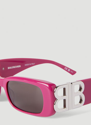 Dynasty Rectangle Sunglasses Balenciaga Dynasty Rectangle Sunglasses Pink bal0251146