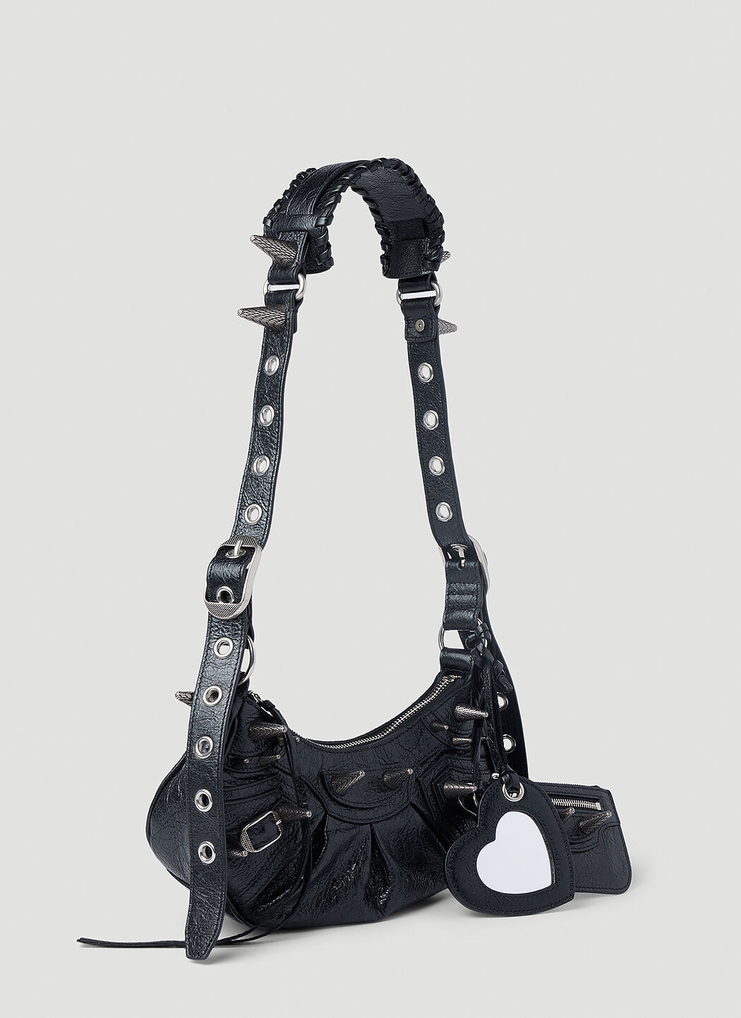 Balenciaga Women's' Stud Le Cagole XS Shoulder Bag in Black