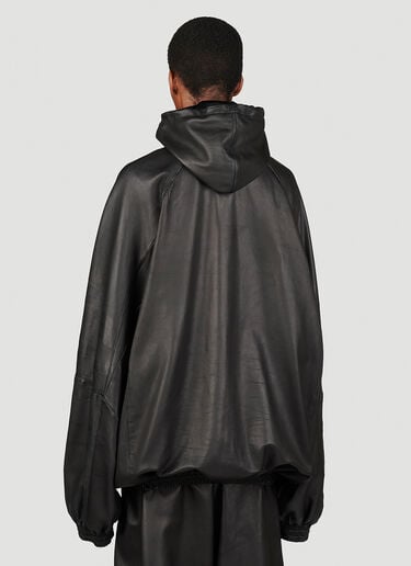 Balenciaga Tracksuit Leather Jacket Black bal0253001
