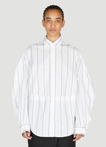 Twisted Sleeve Shirt Balenciaga Twisted Sleeve Shirt White bal0253018