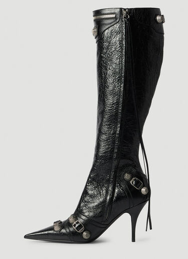 Balenciaga Cagole High Heel Calf Boots Black bal0253081