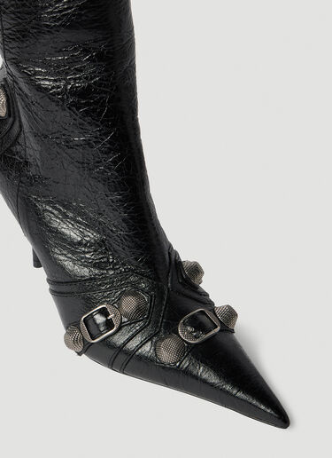 Balenciaga Cagole High Heel Calf Boots Black bal0253081