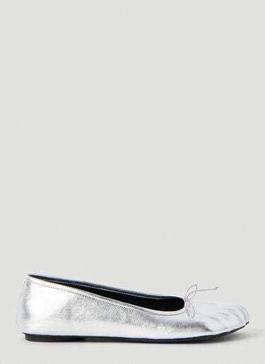 Fetish Anatomic Ballerina Flats Balenciaga Fetish Anatomic Ballerina Flats Silver bal0253091