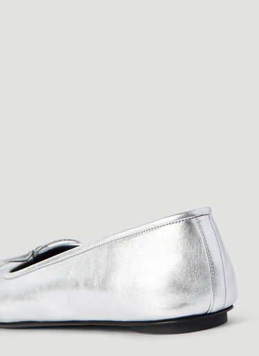 Balenciaga Fetish Anatomic Ballerina Flats Silver bal0253091
