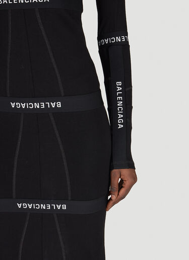 Balenciaga 브리프 맥시 저지 드레스 블랙 bal0254014
