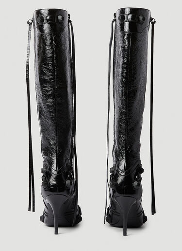 Cagole 90mm 穿孔靴 Balenciaga Cagole 90mm 穿孔靴 黑色 bal0254027