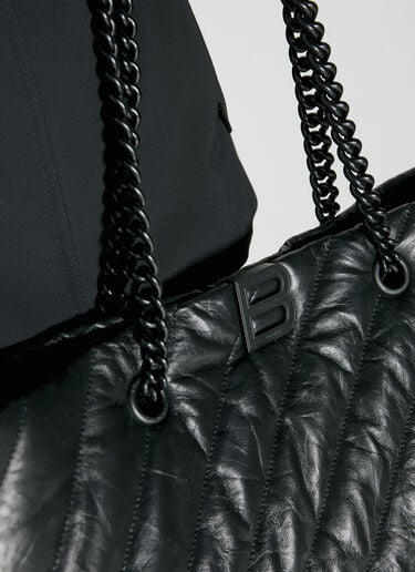 Balenciaga Crush Large Carry All Tote Bag Black bal0255069