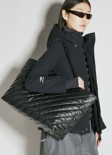 Balenciaga Crush Large Carry All Tote Bag Black bal0255069