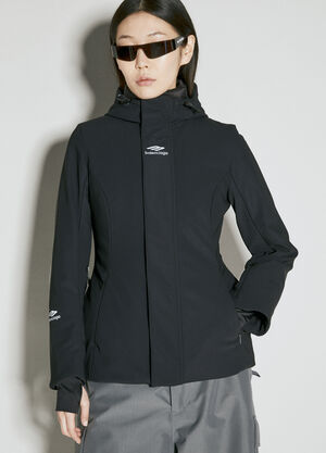 Balenciaga 3B Sports Icon 滑雪沙漏型风雪大衣 黑色 bal0255100