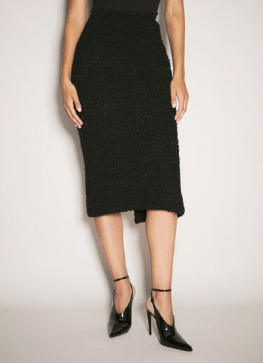 Boucle Midi Skirt Balenciaga Boucle Midi Skirt Black bal0257005