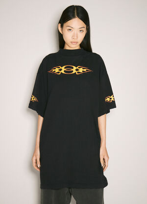 Balenciaga Burning Unity T 恤 黑色 bal0257027