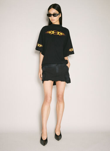 Burning Unity T 恤 Balenciaga Burning Unity T 恤 黑色 bal0257027