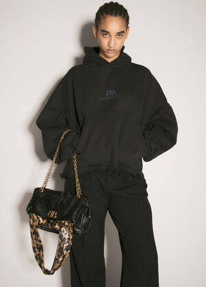 Balenciaga Monaco 小号链带单肩包 黑色 bal0257056