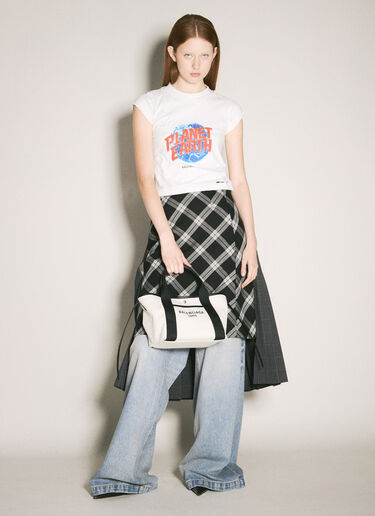 Biarritz Small Tote Bag Balenciaga Biarritz Small Tote Bag Cream bal0258022