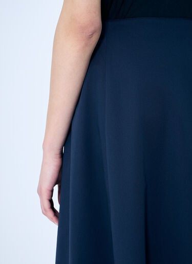 Balenciaga Cotton Midi Skirt Blue bal0259005