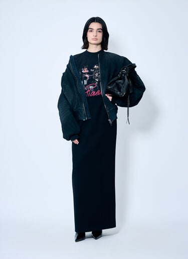 Hourglass Maxi Skirt Balenciaga Hourglass Maxi Skirt Black bal0259008