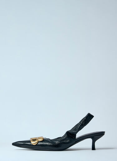 Monaco Slingback Heels Balenciaga Monaco Slingback Heels Black bal0259017
