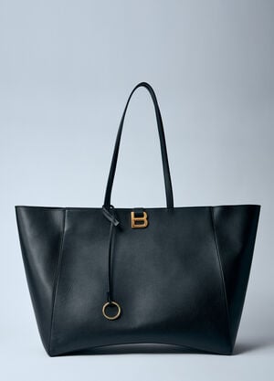 Balenciaga ラージアワーグラス ソフトトートバッグ  ブラック bal0259025