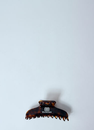 徽标印花 Holli 发夹 Balenciaga 徽标印花 Holli 发夹 棕色 bal0259046