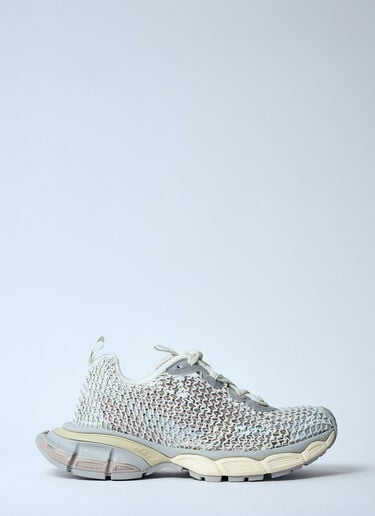 Balenciaga 3XL Fishnet Sneakers White bal0259051