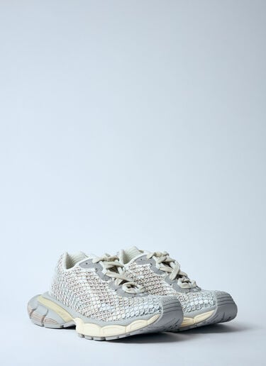 Balenciaga 3XL Fishnet Sneakers White bal0259051