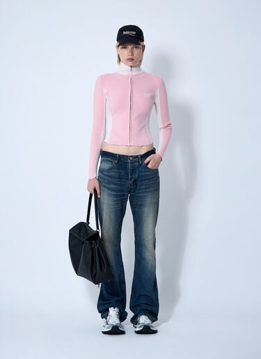 Balenciaga 집업 휴먼 빙 후드티셔츠  핑크 bal0260015