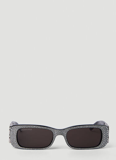 Dynasty Rectangle Sunglasses BALENCIAGA Dynasty Rectangle Sunglasses Black bal0350011