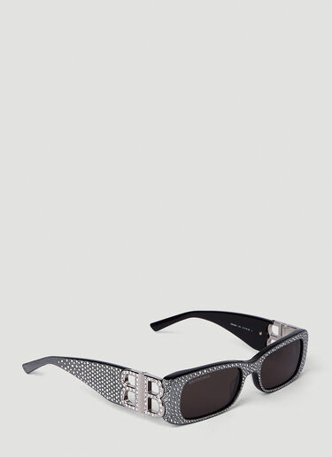 Dynasty Rectangle Sunglasses BALENCIAGA Dynasty Rectangle Sunglasses Black bal0350011