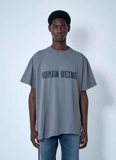 Human Being T 恤 Balenciaga Human Being T 恤 灰色 bal0360002