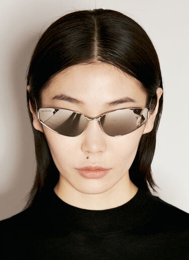 Mercury Oval Sunglasses Balenciaga Mercury Oval Sunglasses Silver bcs0255003
