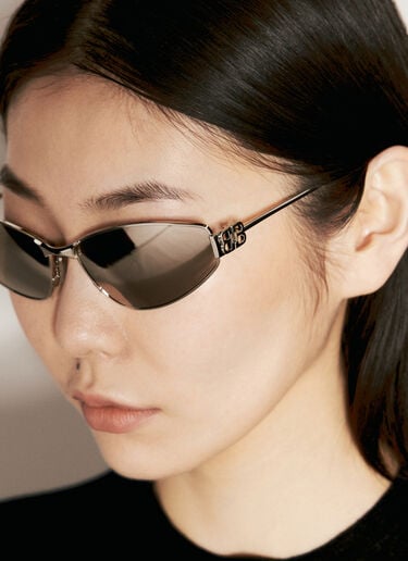 Mercury Oval Sunglasses Balenciaga Mercury Oval Sunglasses Silver bcs0255003