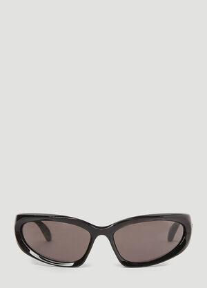 Balenciaga Swift Oval Sunglasses Black bcs0353003
