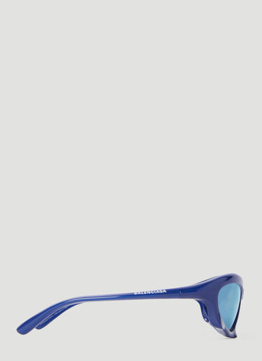 Bat Rectangle Sunglasses Balenciaga Bat Rectangle Sunglasses Blue bcs0355001