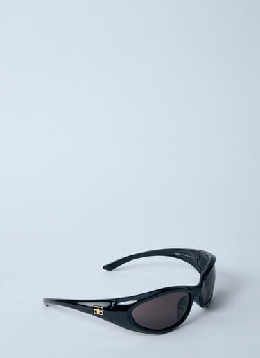 Sporty B Round AF Sunglasses Balenciaga Sporty B Round AF Sunglasses Black bcs0360001