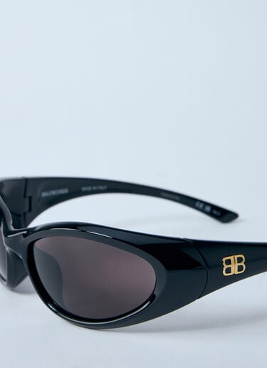 Sporty B Round AF Sunglasses Balenciaga Sporty B Round AF Sunglasses Black bcs0360001