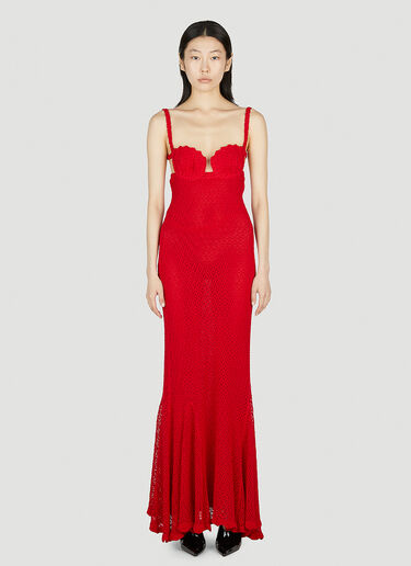 Crochet Dress Blumarine Crochet Dress Red blm0252016
