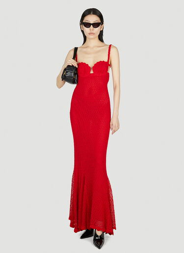 Blumarine Crochet Dress Red blm0252016