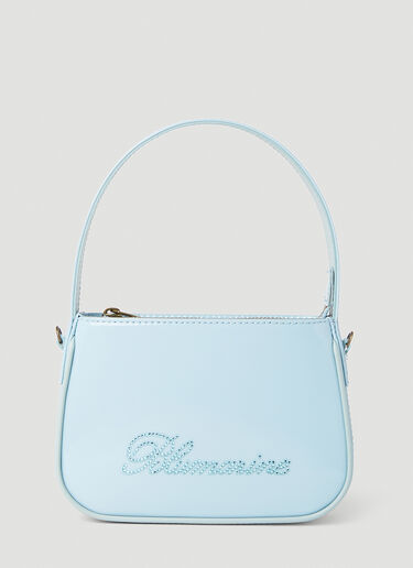 Blumarine 徽标缀饰单肩包 浅蓝色 blm0252022