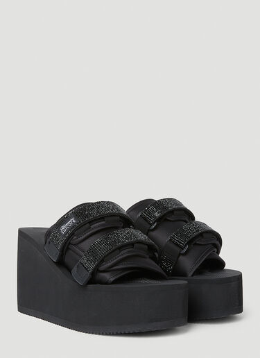 x Suicoke Moto Platform Mules Blumarine x Suicoke Moto Platform Mules Black blm0252029