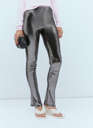 Metallic Leggings Blumarine Metallic Leggings Silver blm0254008