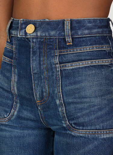 Denim Flared Jeans Balmain Denim Flared Jeans Blue bln0253022