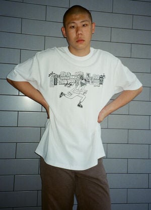 BEAMS BEAMS T x LN-CC T 恤（ESOW 画作） 白色 bms0158003