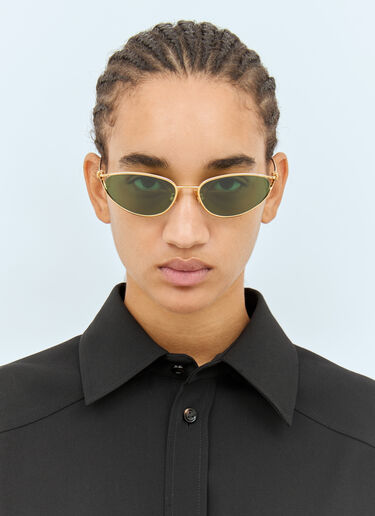 Bottega Veneta 猫眼形太阳镜 金色 bos0257003