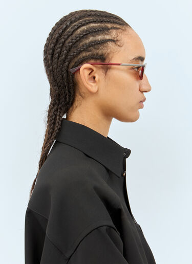 クラシックキャットアイサングラス Bottega Veneta クラシックキャットアイサングラス レッド bos0258004