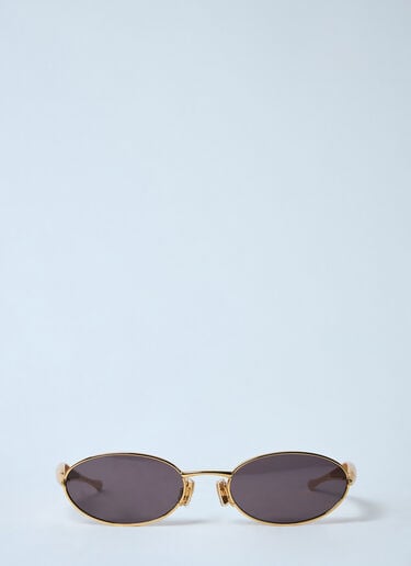 Bottega Veneta サーディーン オーバル サングラス ゴールド bos0259001