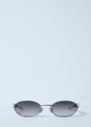 Bottega Veneta 사르딘 타원형 선글라스 실버 bos0259002