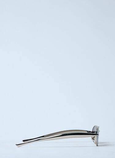 Sardine Oval Sunglasses Bottega Veneta Sardine Oval Sunglasses Silver bos0259002