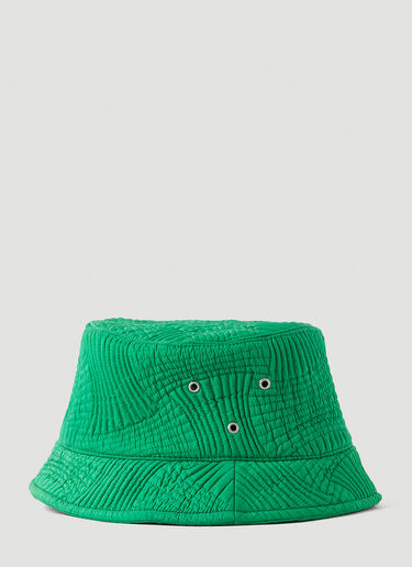 Quilted Bucket Hat Bottega Veneta Quilted Bucket Hat Green bov0149026